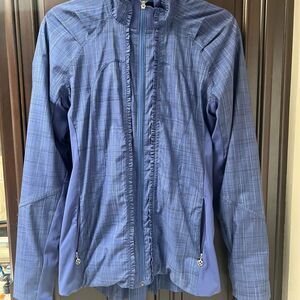 Lululemon Ahead of the Curve Plaid Zip Up Jacket